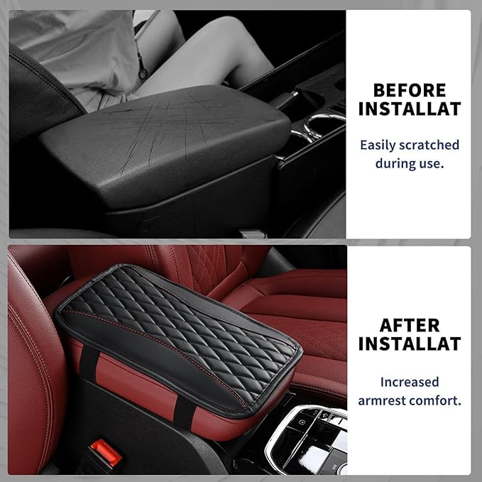 Auto Center Console Pad for Lamborghini Huracan Spyder(2015-2019) Accessories Car Armrest Cushion Protects Your armrest and Feels Comfortable on Your Elbows and arms