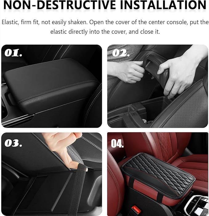 Auto Center Console Pad for Kia Sorento 4(2020-2024) Accessories Car Armrest Cushion Protects Your armrest and Feels Comfortable on Your Elbows and arms