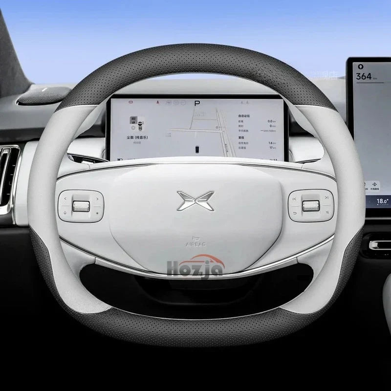XPeng Two-Tone Double-D Steering Wheel Cover