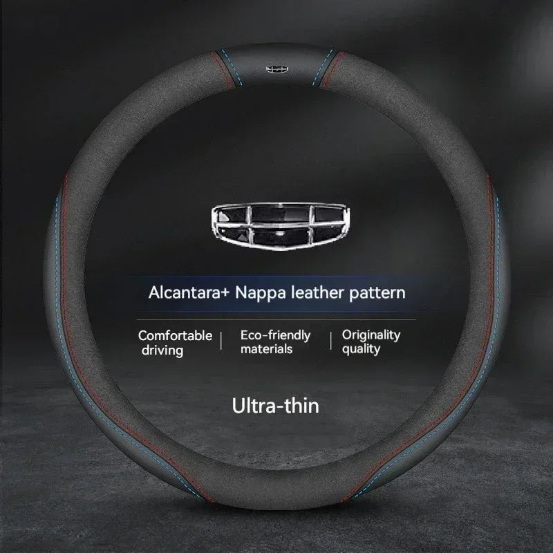 Geely Suede Breathable Steering Wheel Cover
