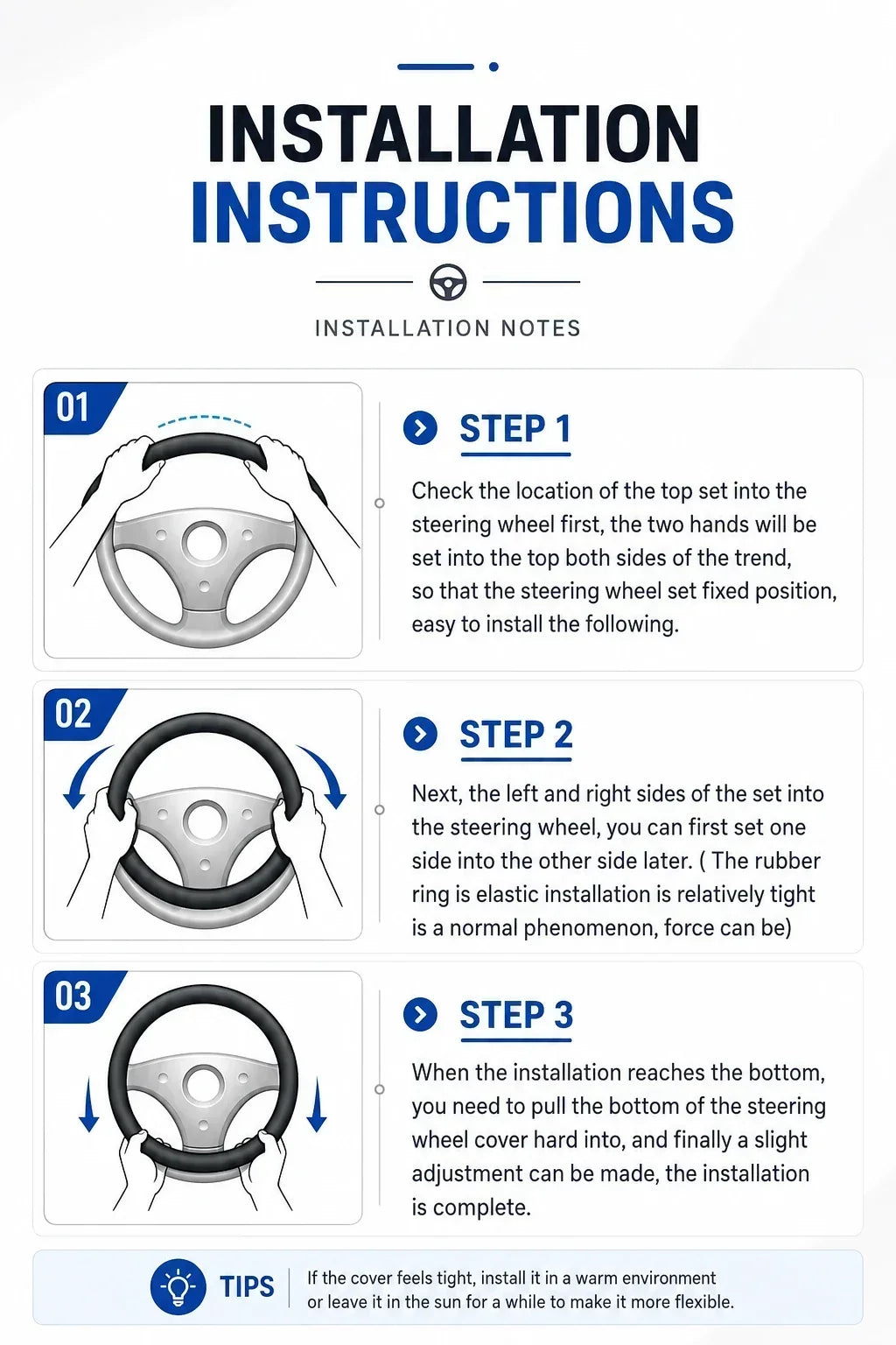 Diamond Bling Glitter Leather Steering Wheel Cover