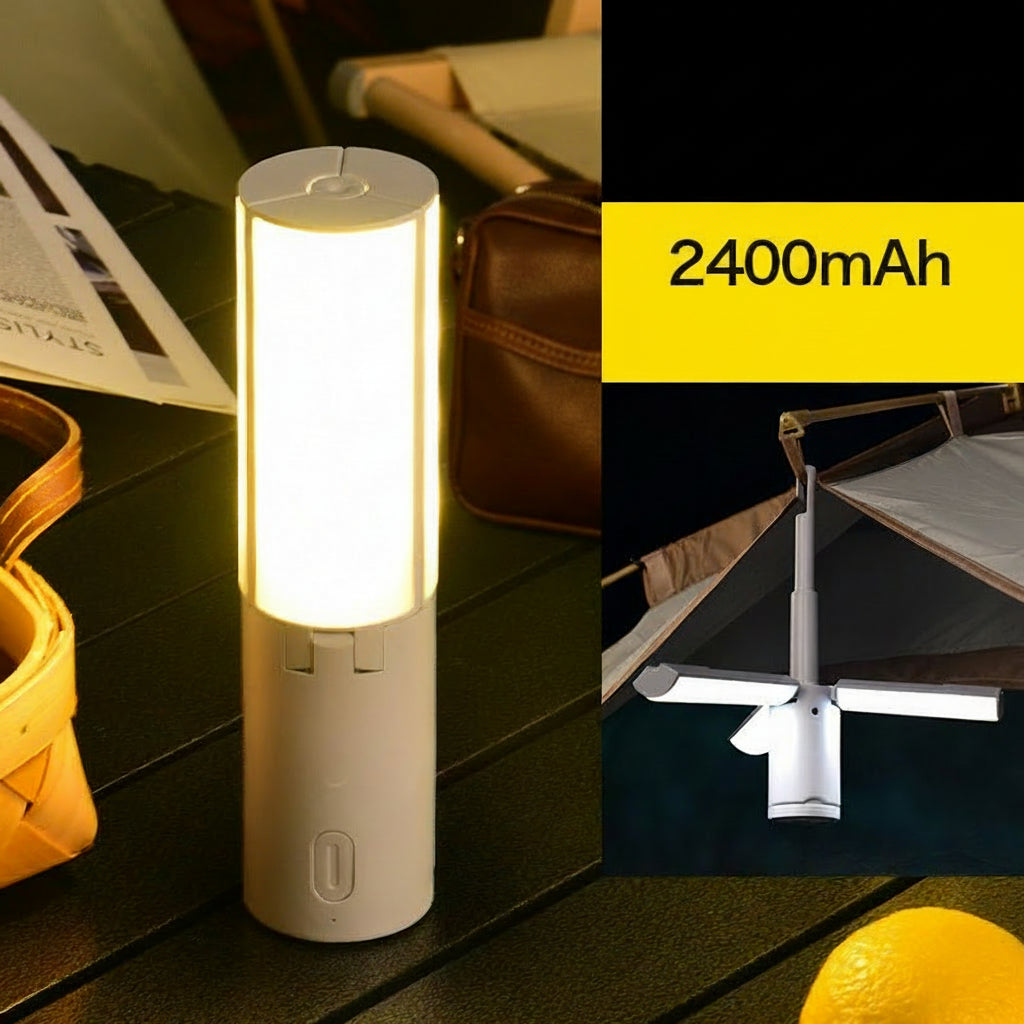 Wander & Wake™ Rechargeable LED Camping Lantern | Foldable Outdoor Tent Light
