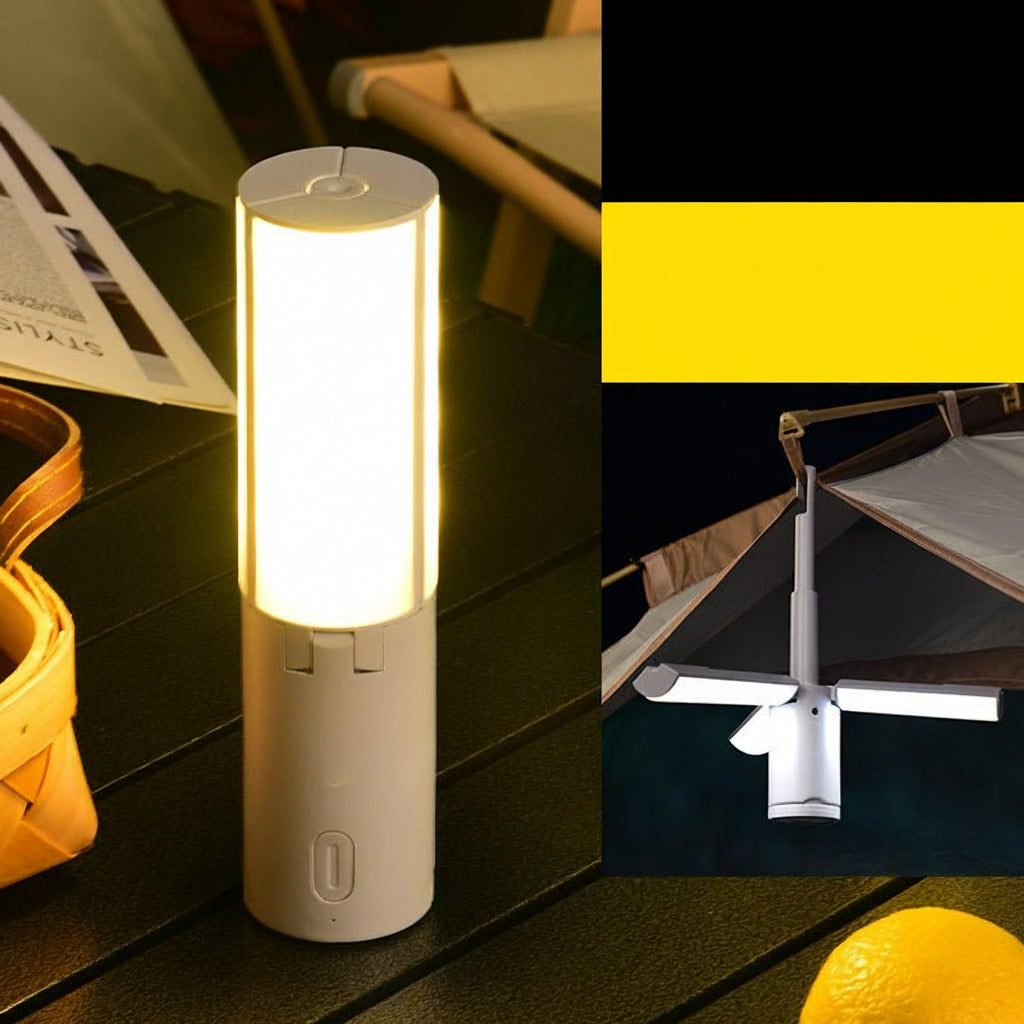 Wander & Wake™ Rechargeable LED Camping Lantern | Foldable Outdoor Tent Light